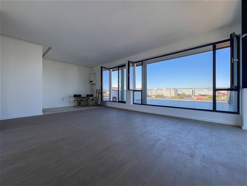 Penthouse cu 2 camere si terasa panoramica de 63 mp.